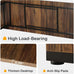 6.5ft Conference Table for 6-8 Person, 78.8L x 27.5W x 29.5H Inches  Large Wood Seminar Table for Meeting Conference